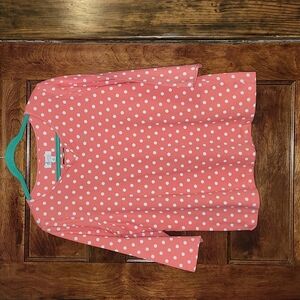 Denim & Co 3/4 sleeve polka dot top